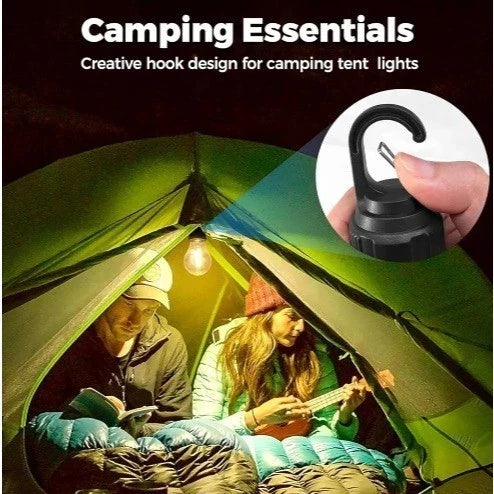 Lâmpada Recarregável Para Barraca De Acampamento E Pesca Luz Portátil Usb de Pendurar