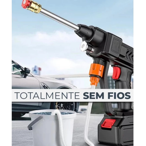 Lavadora de Alta Pressão Portátil Sem Fio – Potência Profissional na Palma da Sua Mão!