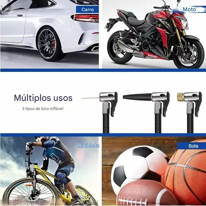 Tecnologia de Ar Portátil: Compressor Digital Recarregável