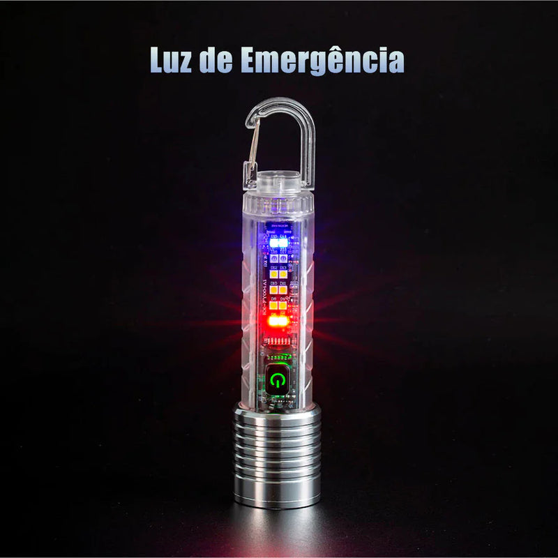 Lanterna IPX-4 Super Potente 10000 Lúmens  e Foco Telescópico